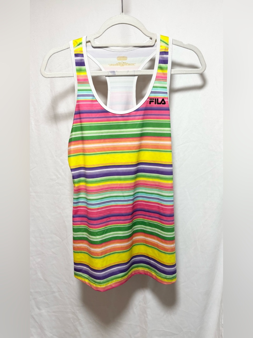 FILA Bright Multicolor Striped Racerback Tank